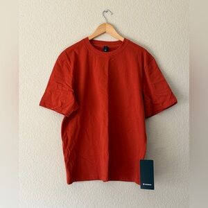 NWT Lululemon Men's Heavyweight Cotton Jersey T-Shirt in Autumn Rust, Size M